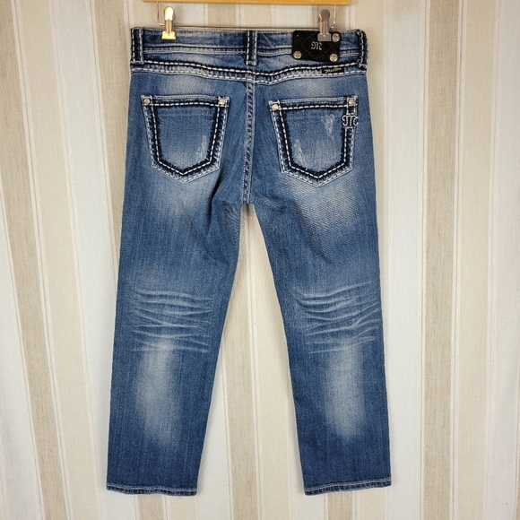 Miss Me Boyfriend Jeans Midrise Lowrise Blue Size 27 JPB5014‎ - Picture 12 of 12